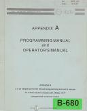 Biglia-Biglia Quattro B42 B56 for Fanuc 18TT Programming Operations Manual-B42-01